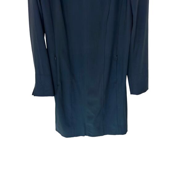 MM Lafleur The Novara Sheath Dress Navy Career Office Work Business Size 8 - Picture 5 of 13